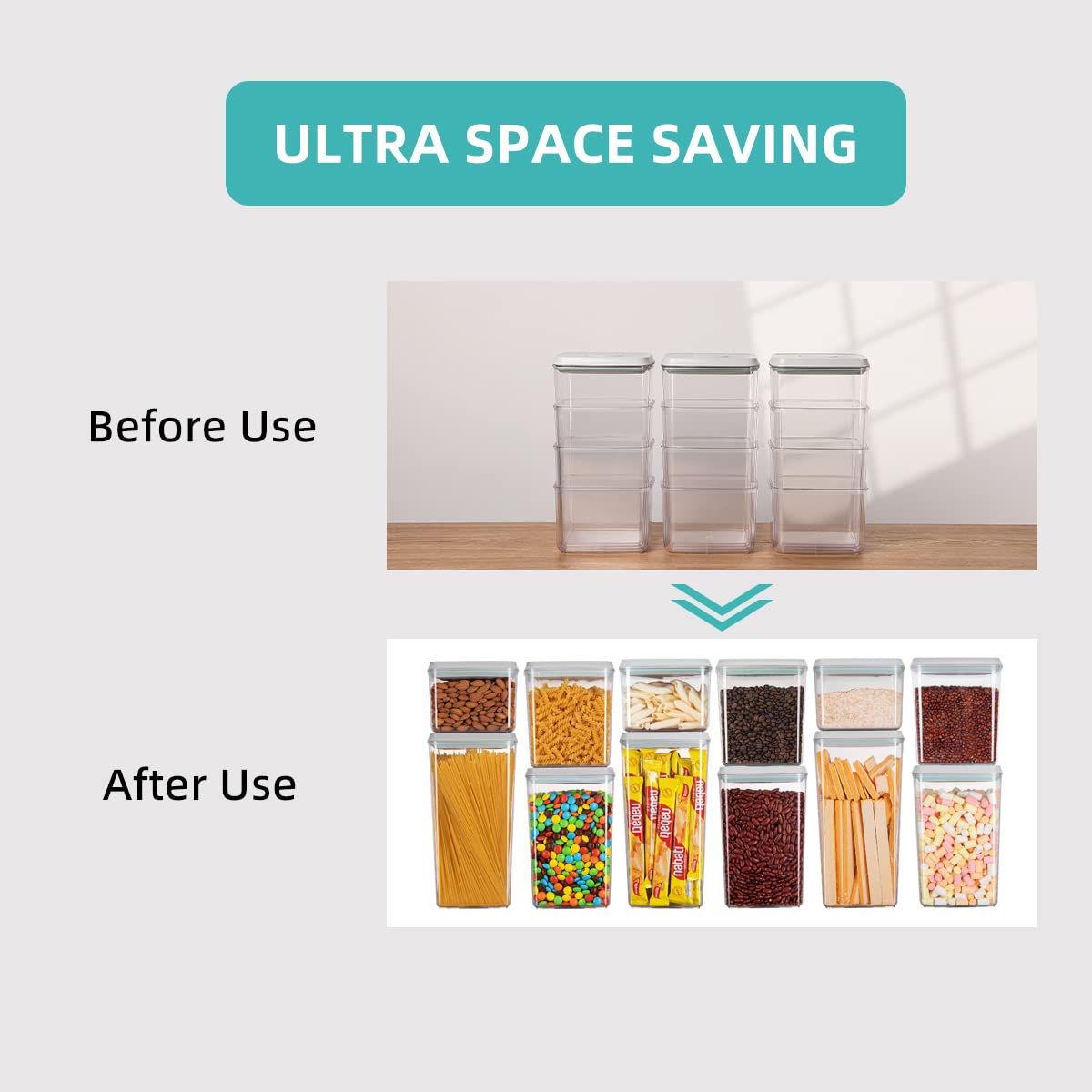 Ankou Food Storage Containers with Lids Pop Airtight