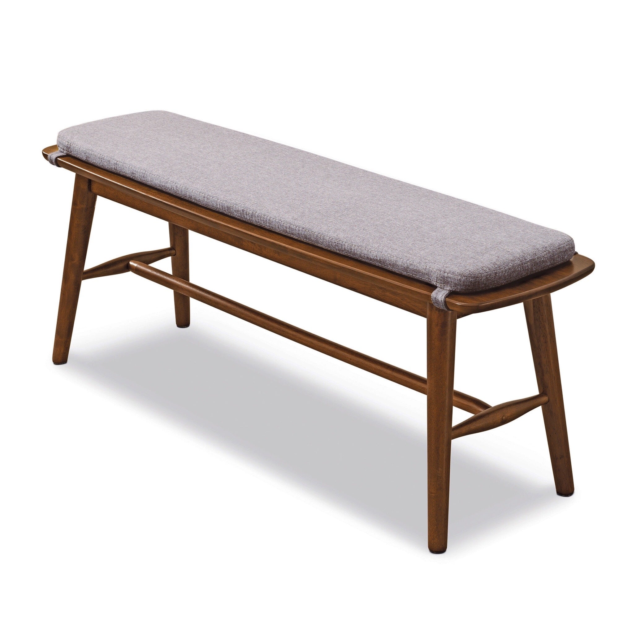 MacLuu Mid Century Modern Solid Wood Bench