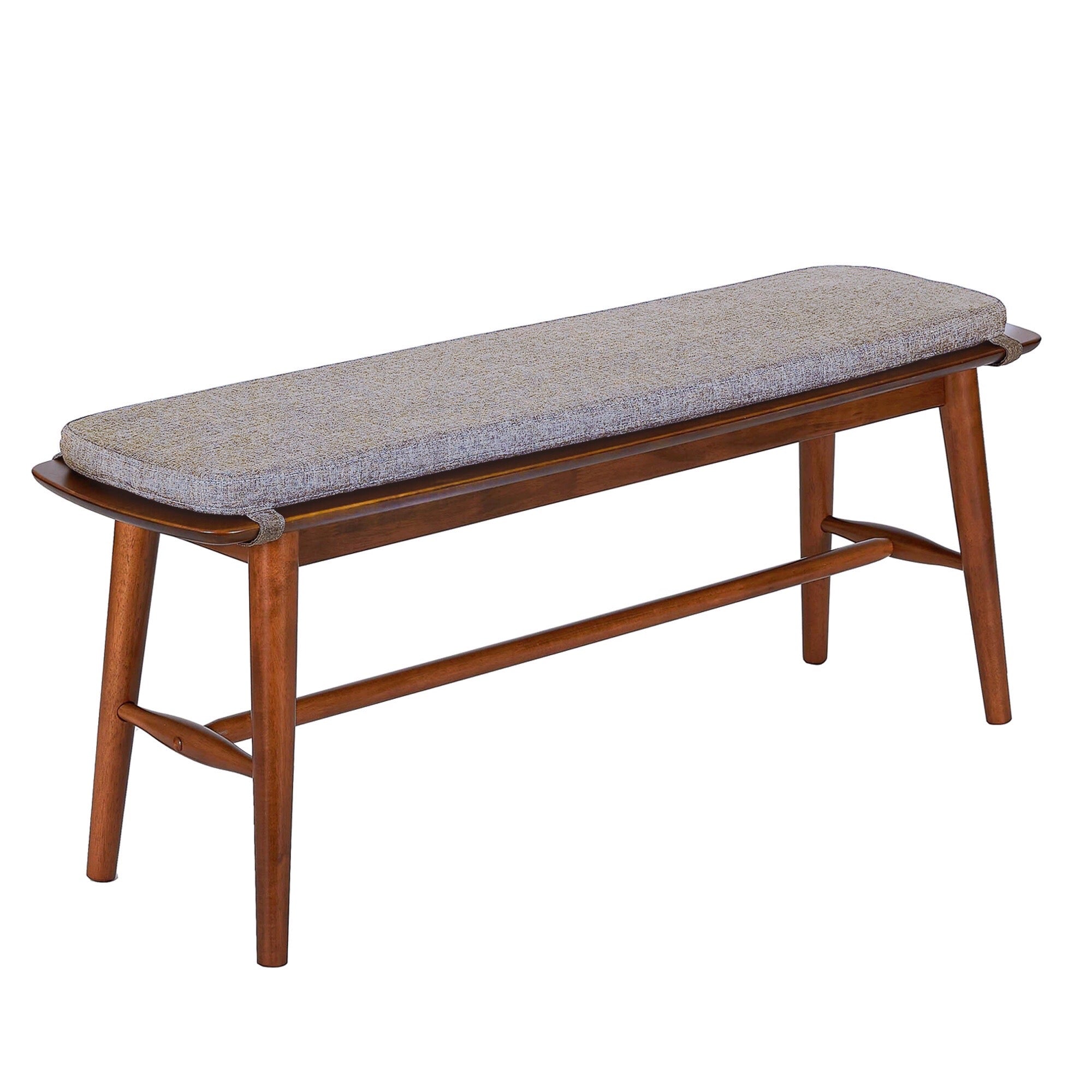 MacLuu Mid Century Modern Solid Wood Bench