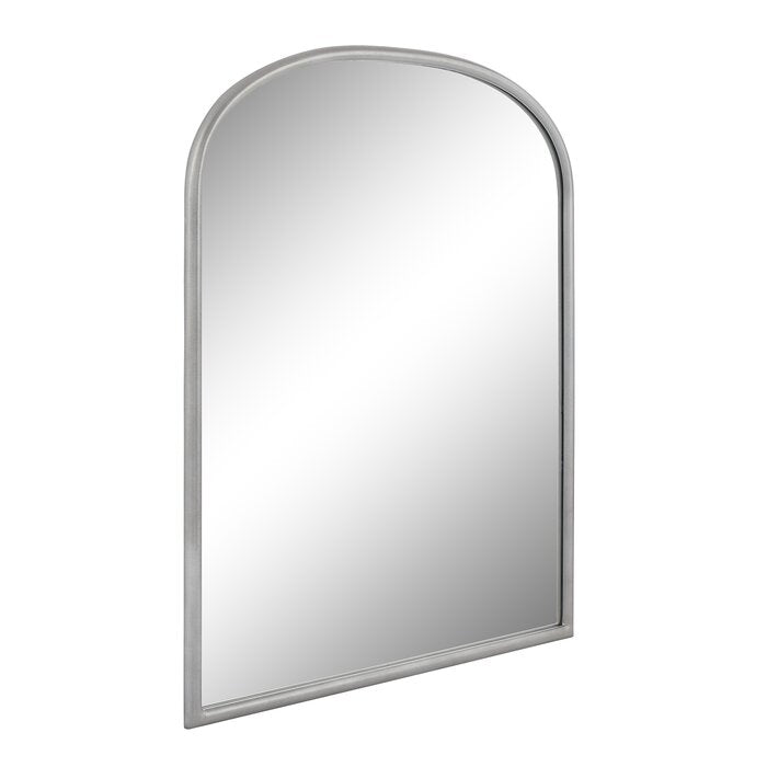 MacLuu Arch Metal Wall Mirror with Rounded Edge