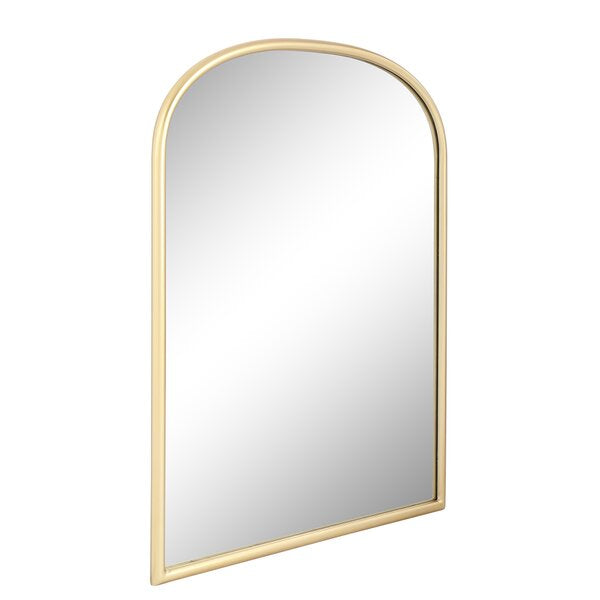 MacLuu Arch Metal Wall Mirror with Rounded Edge