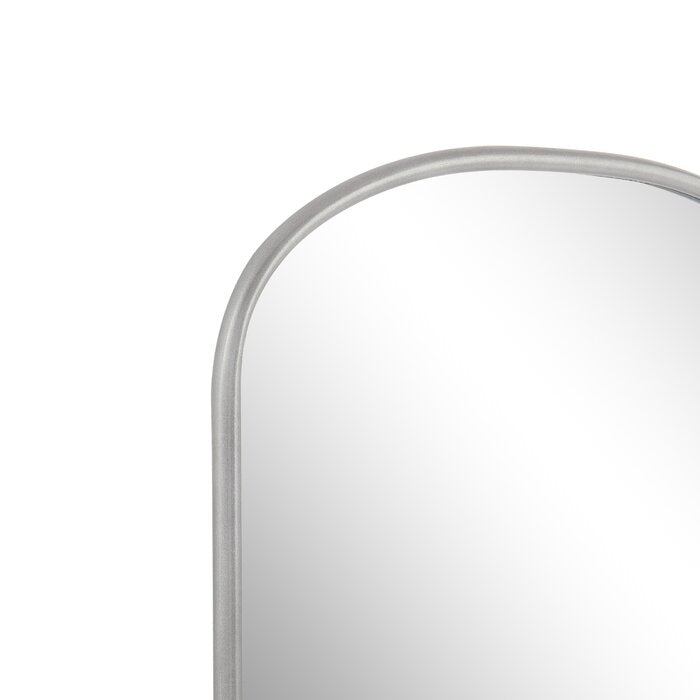 MacLuu Arch Metal Wall Mirror with Rounded Edge