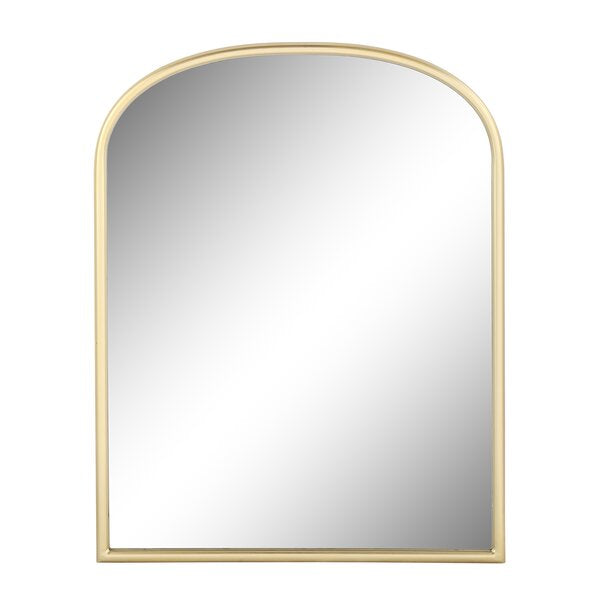 MacLuu Arch Metal Wall Mirror with Rounded Edge