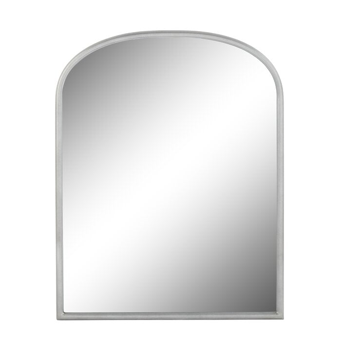 MacLuu Arch Metal Wall Mirror with Rounded Edge