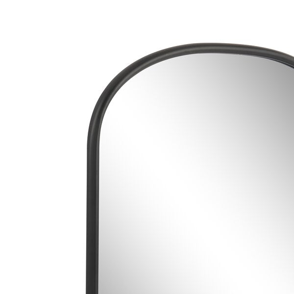 MacLuu Arch Metal Wall Mirror with Rounded Edge