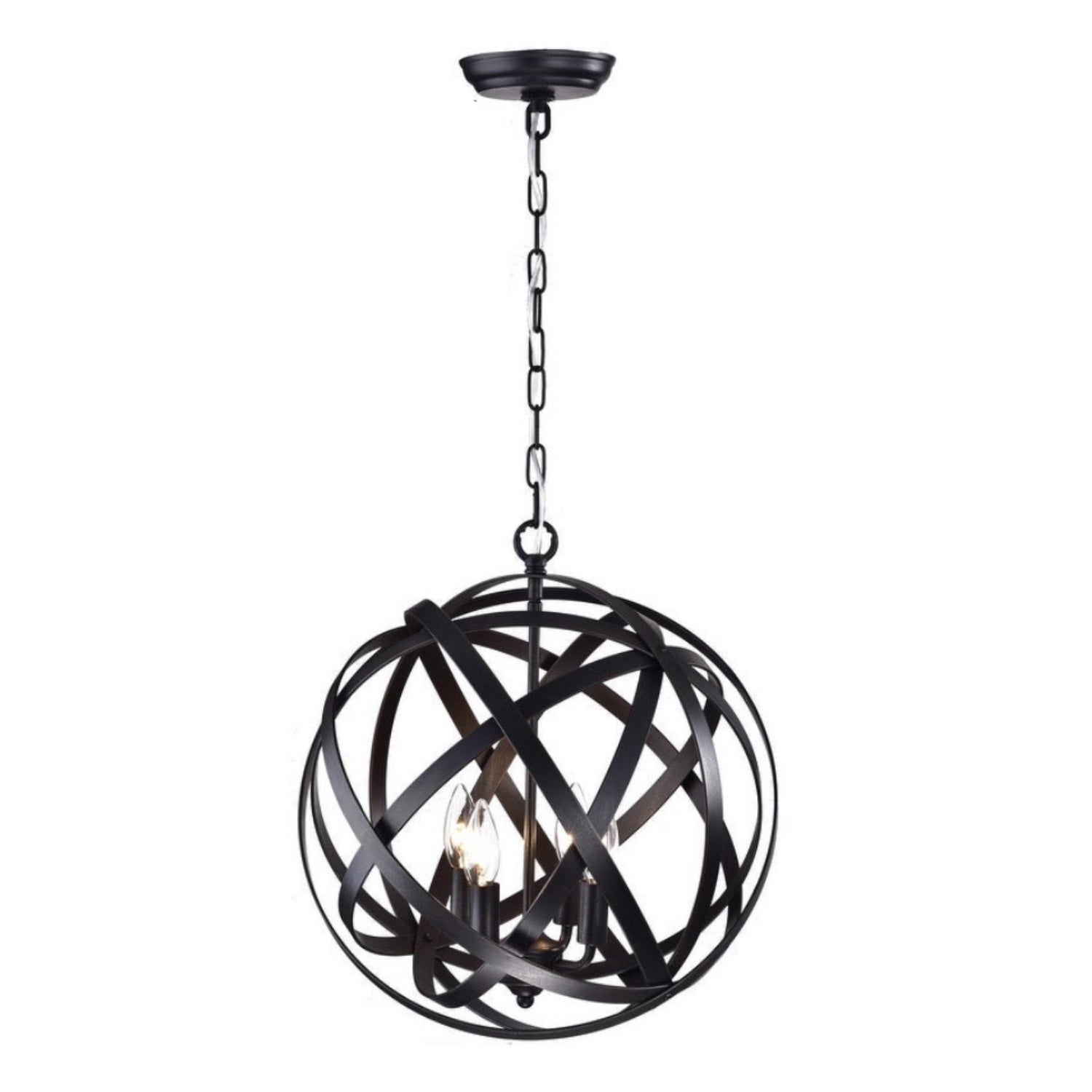 Iron 4-Light Foyer Pendant