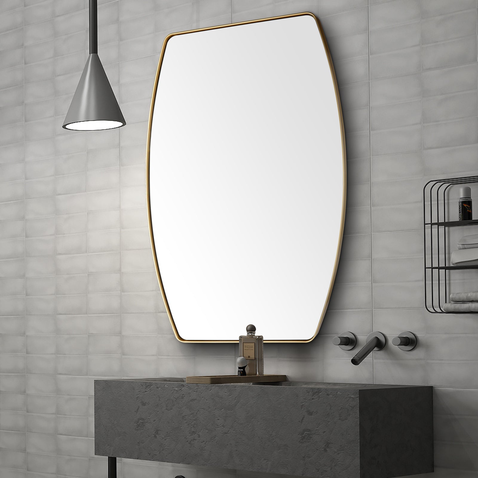 MacLuu Oblong Metal Wall Mirror