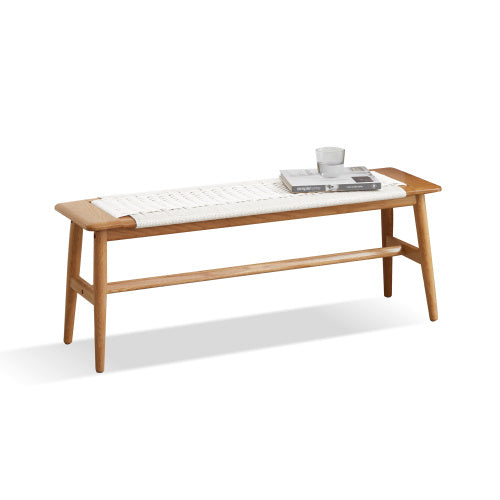 Design Natural Oak Wood Dining Bench