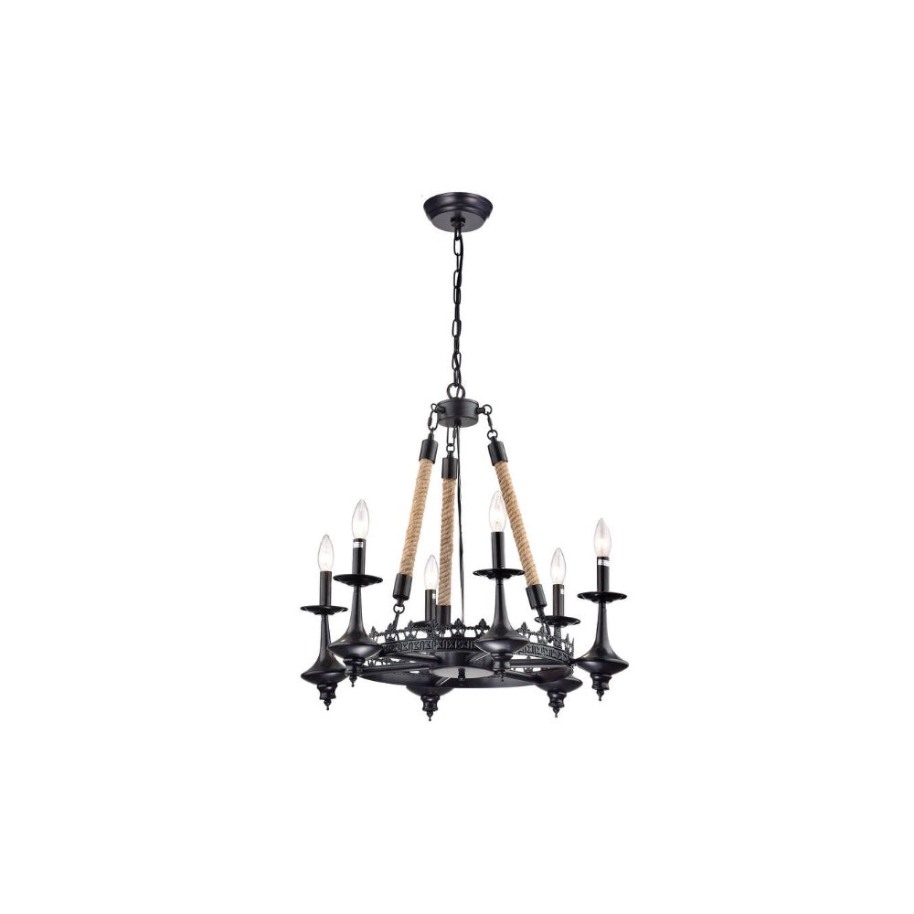 6-Light Candle Style Chandelier