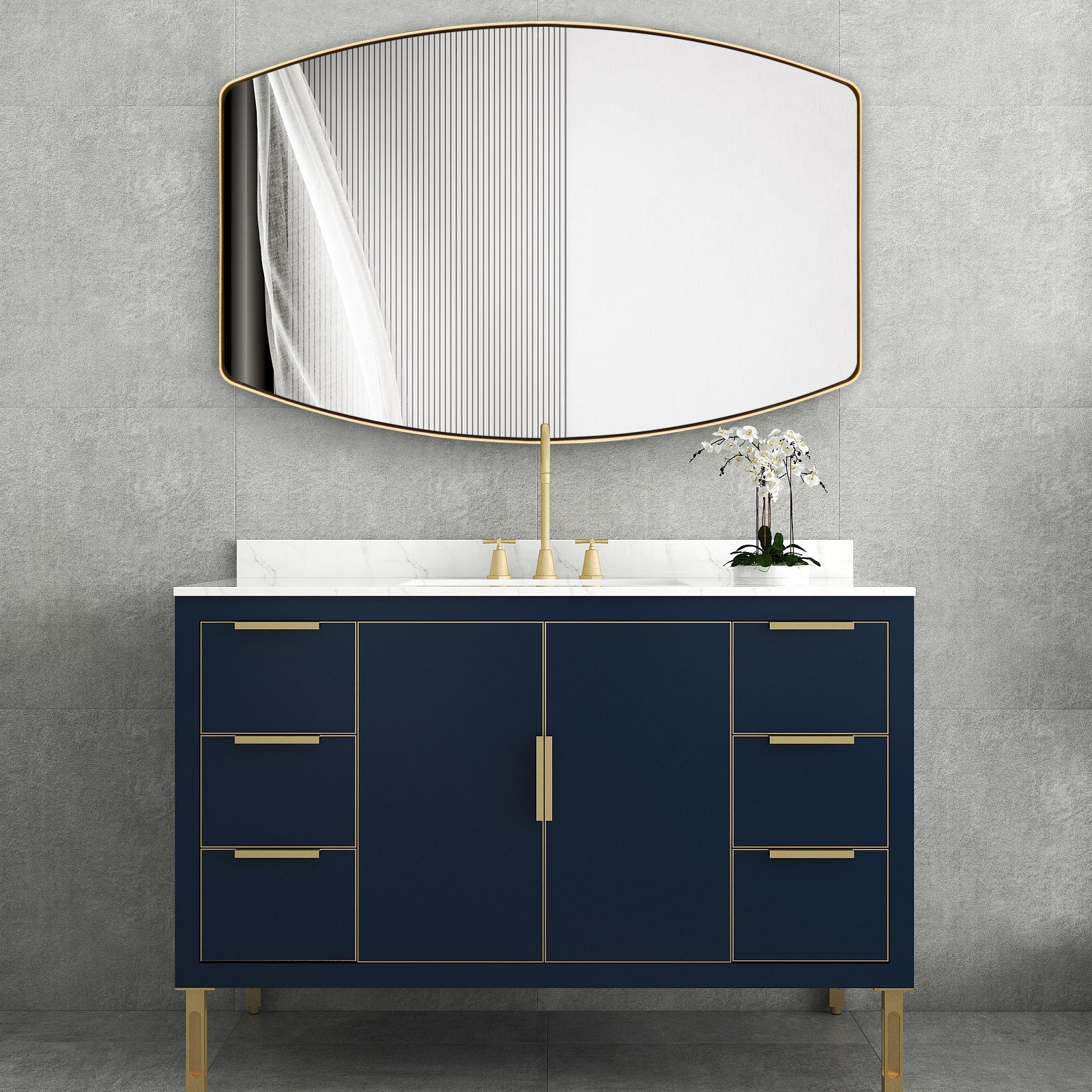 MacLuu Oblong Metal Wall Mirror