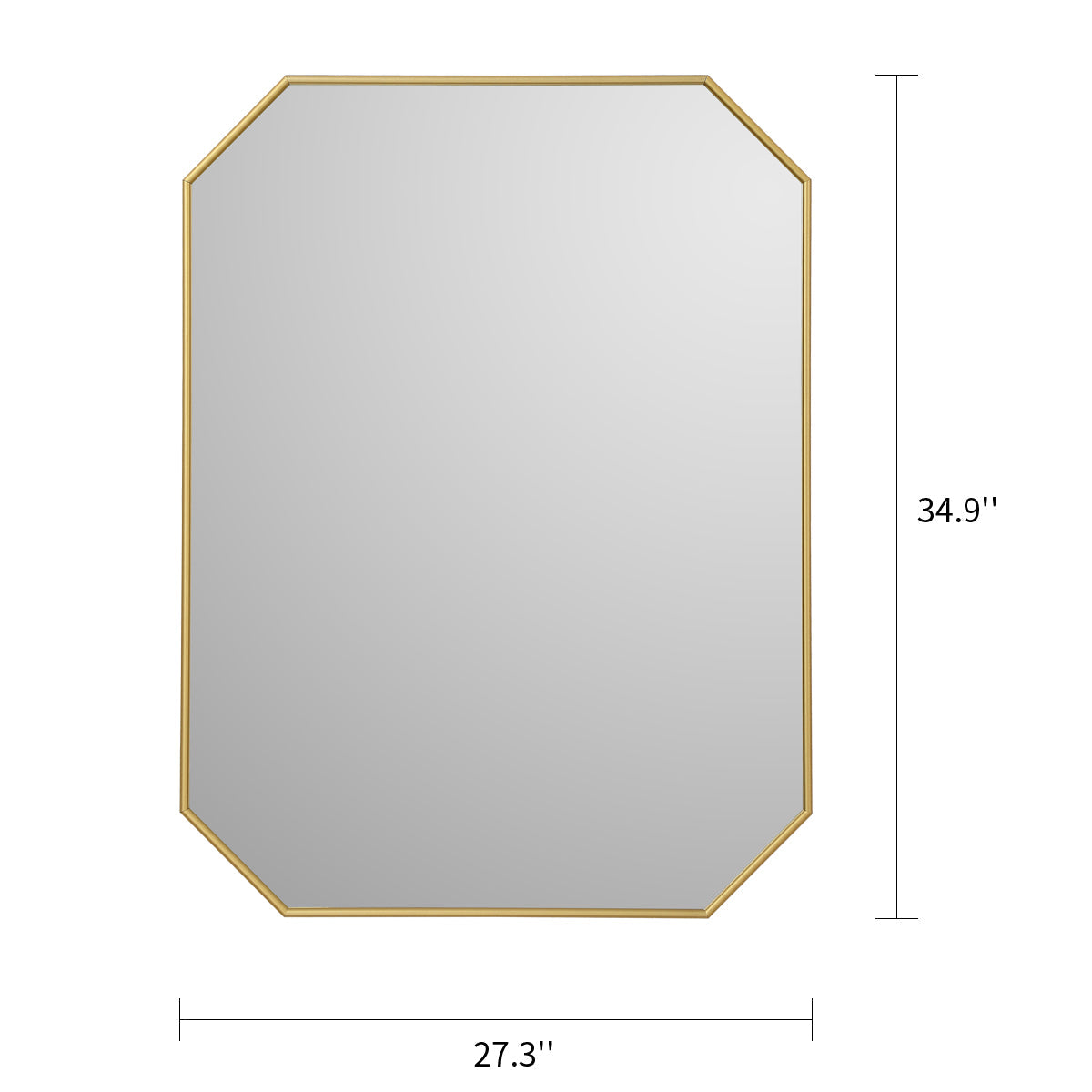 MacLuu Octagon Aluminum Wall Mirror