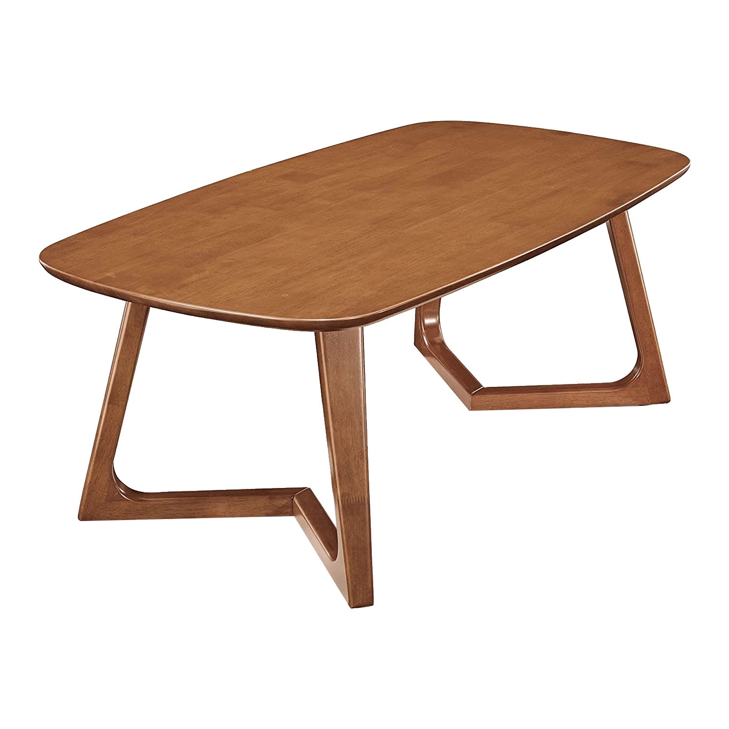 MacLuu Scandinavian Rectangle Solid Wood Coffee Table