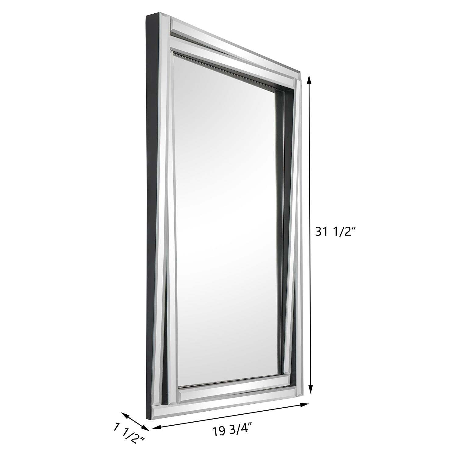 MacLuu Rectangle Beveled Edge Wall Mirror