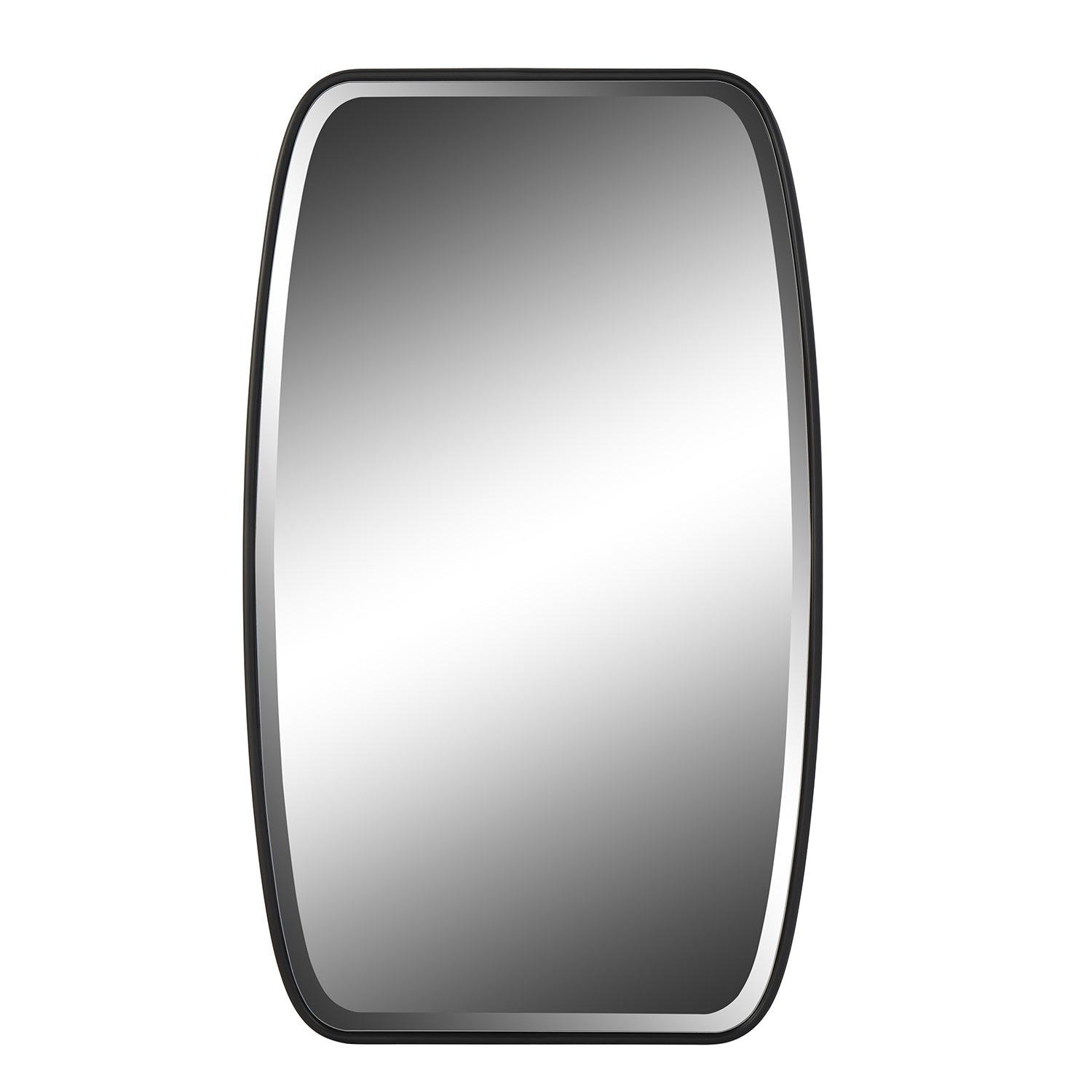 MacLuu 36 Inch Oval Angled Beveled Wall Mirror