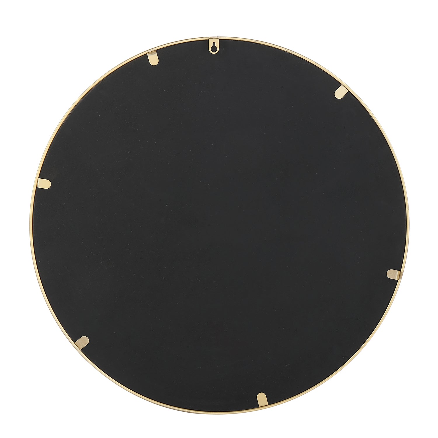 Gold Round Metal Wall Mirror