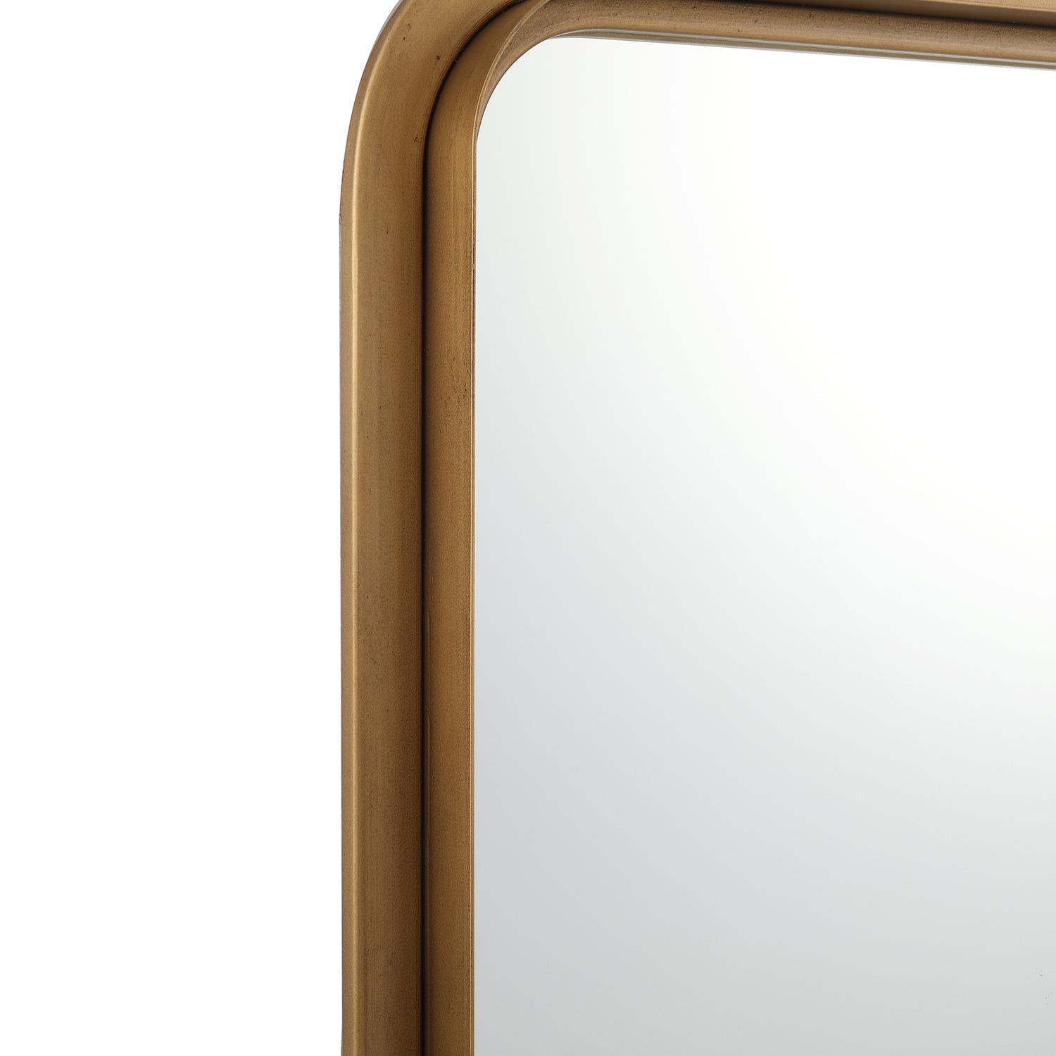 MacLuu 32 Inch Antique Rust-Tone Rectangle Wall Mirror