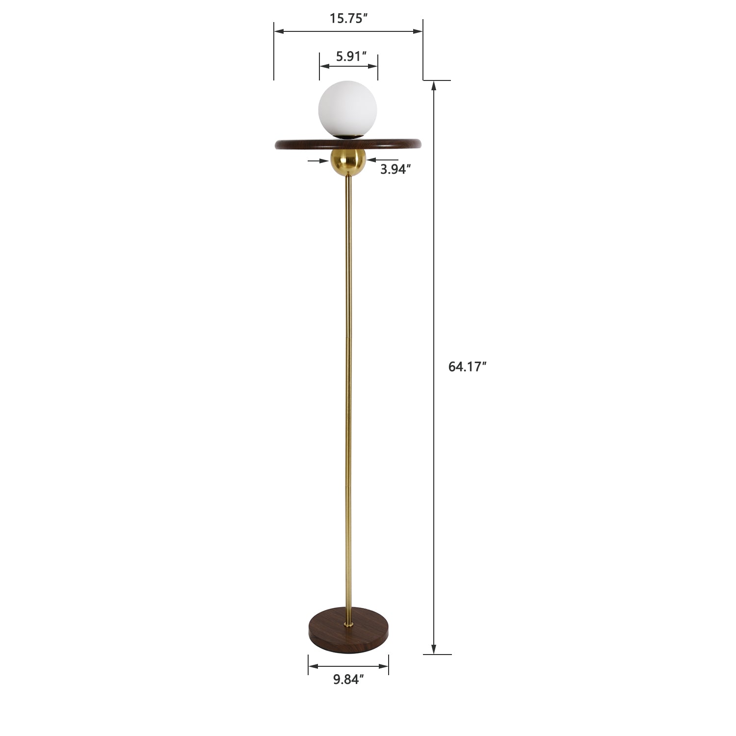 MacLuu 64 Inch Novelty Floor Lamp