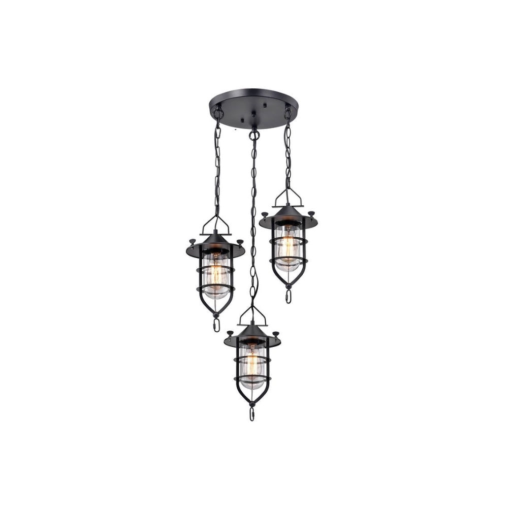 3-Light Kitchen Island Pendant