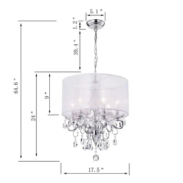 6-Light Candle Style Chandelier