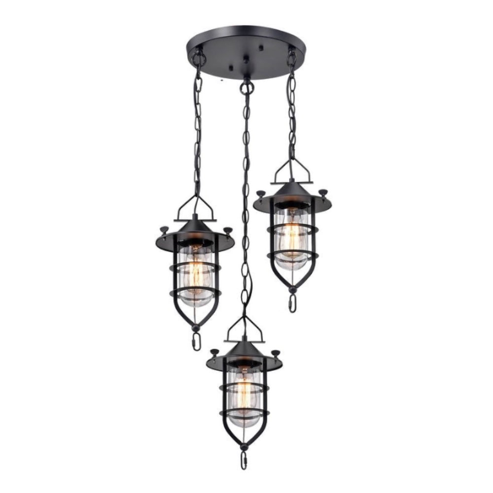 3-Light Kitchen Island Pendant