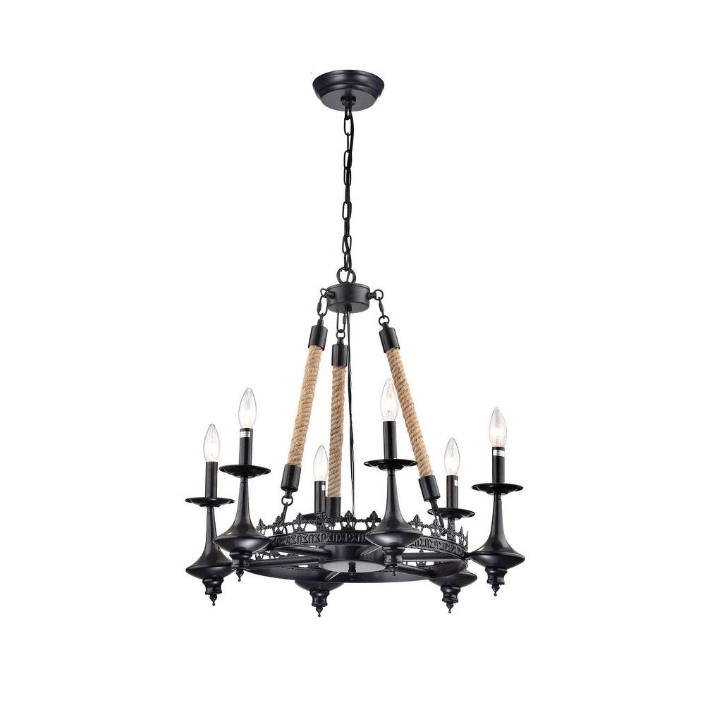 6-Light Candle Style Chandelier