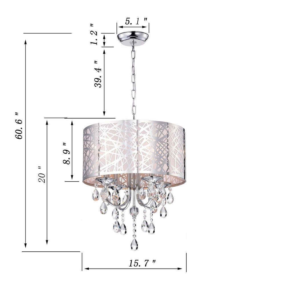 4-Light Drum Chandelier