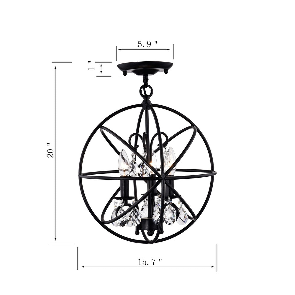 3-Light Globe Pendant