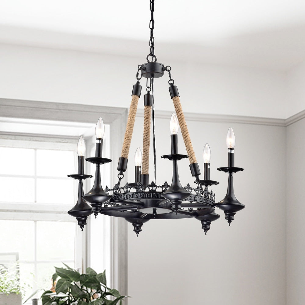 6-Light Candle Style Chandelier