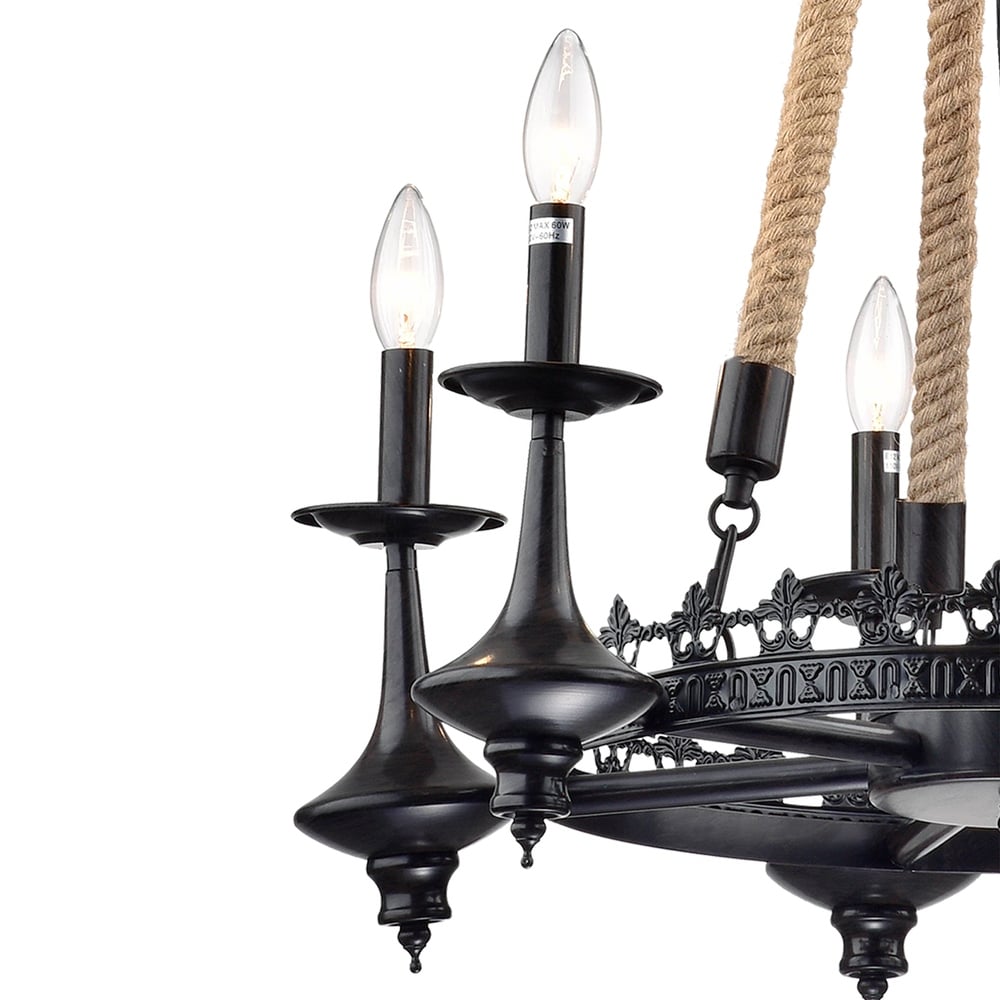 6-Light Candle Style Chandelier