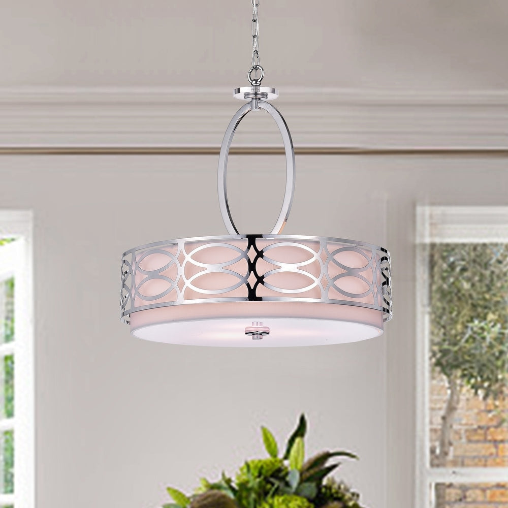 3-Light Drum Chandelier