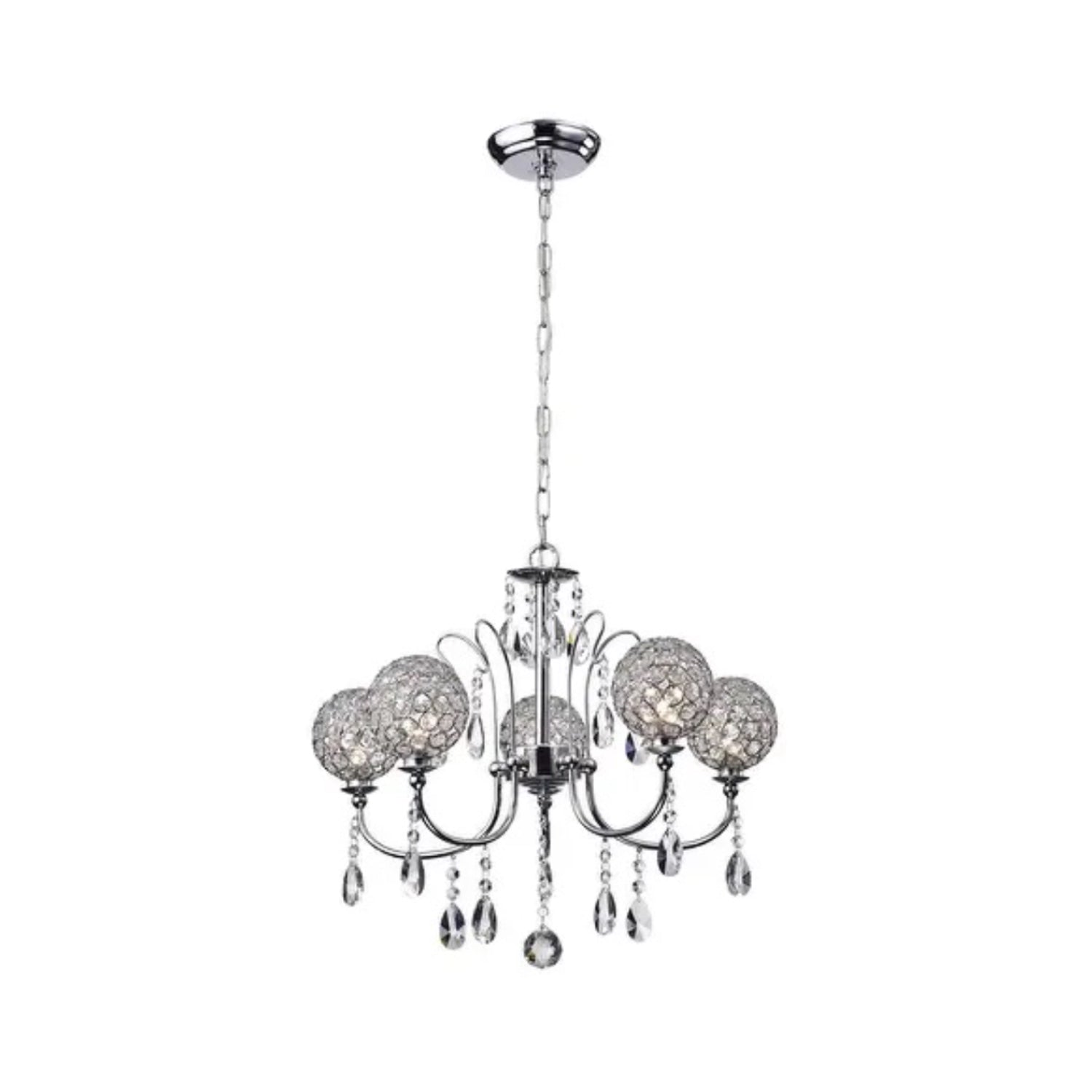 5-Light Shaded Chandelier