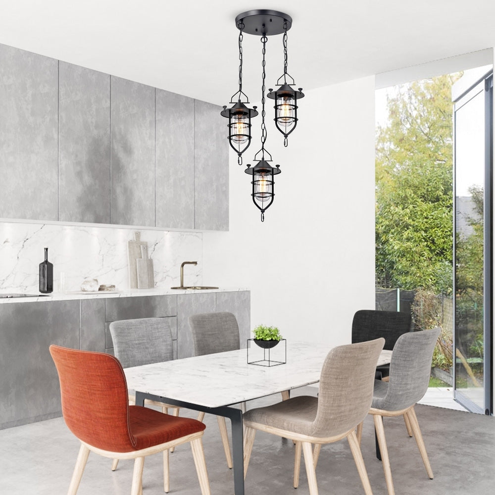 3-Light Kitchen Island Pendant