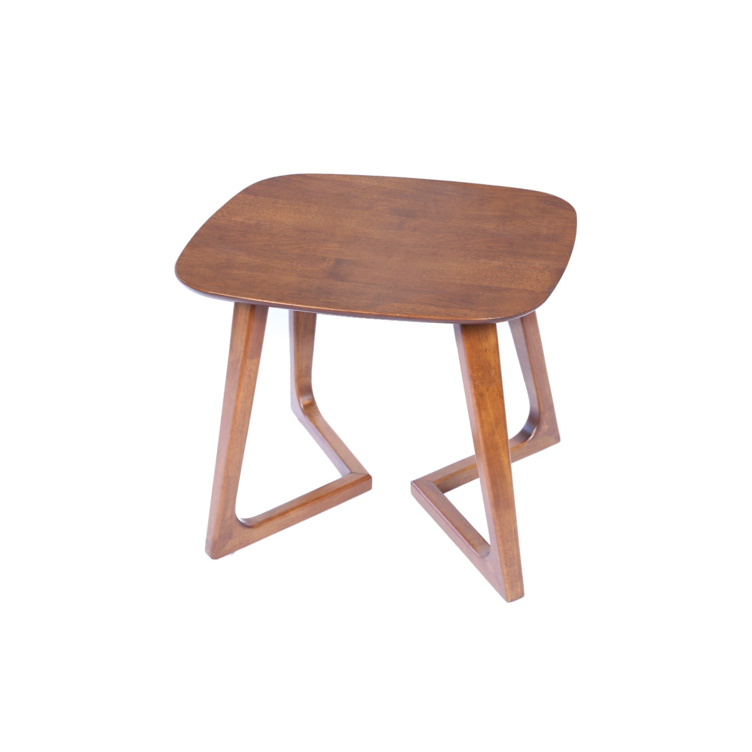 MacLuu Scandinavian Rectangle Solid Wood End Table