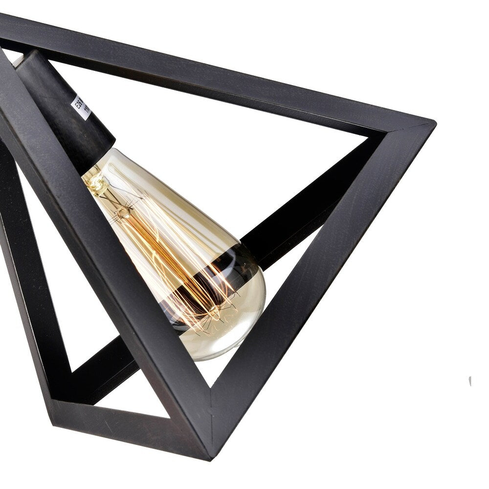 3-Light Kitchen Island Geometric Pendant