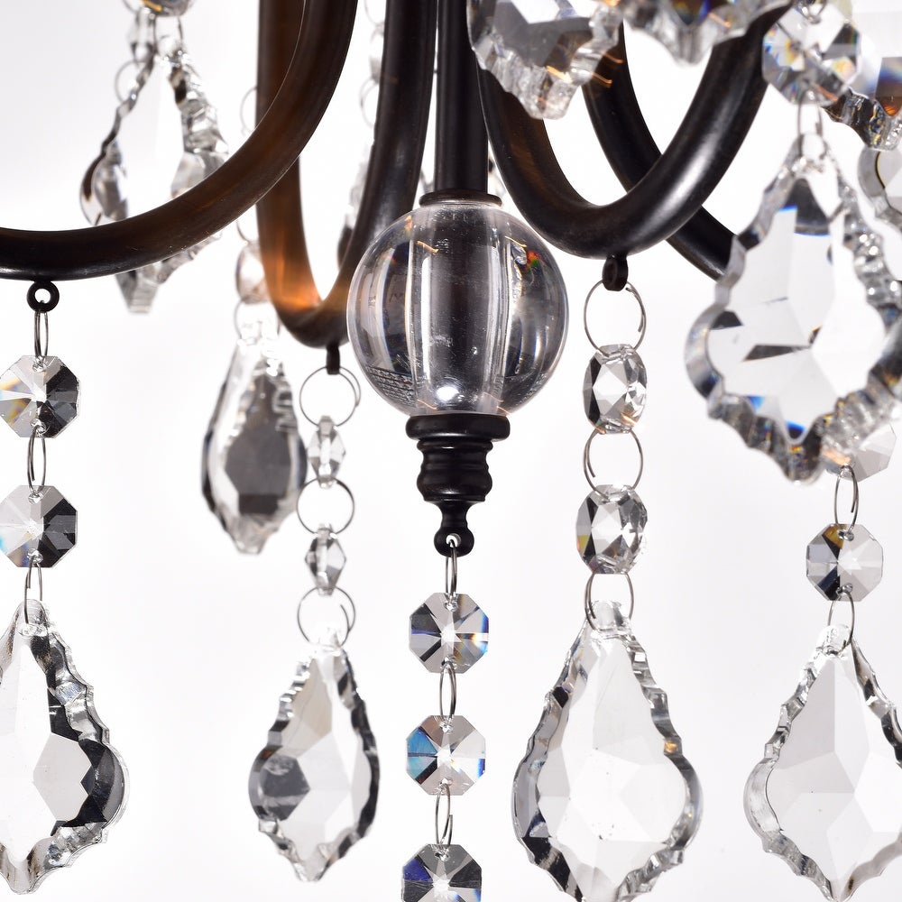 4-Light Crystal Drum Chandelier