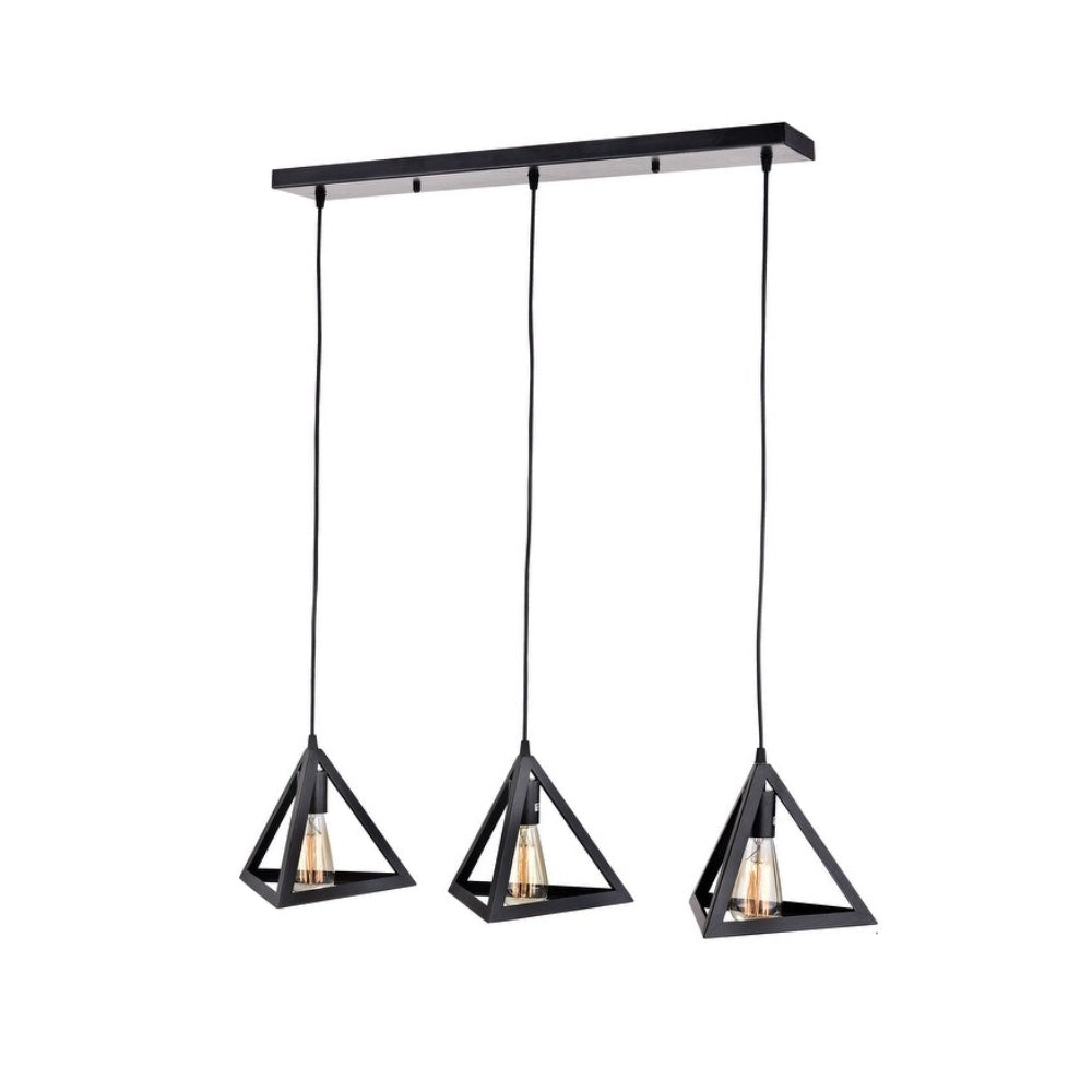 3-Light Kitchen Island Geometric Pendant