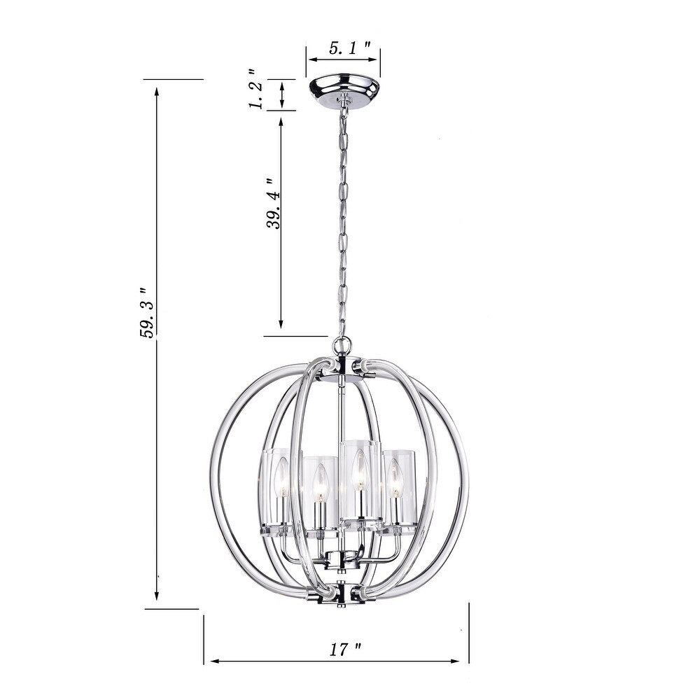 4-Light Foyer Pendant