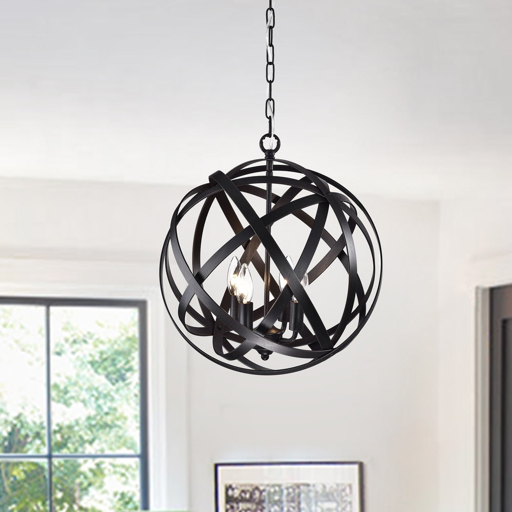 Iron 4-Light Foyer Pendant