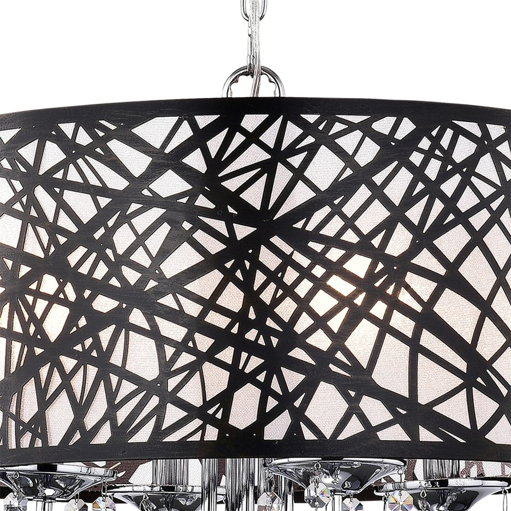 4-Light Shaded Drum Pendant