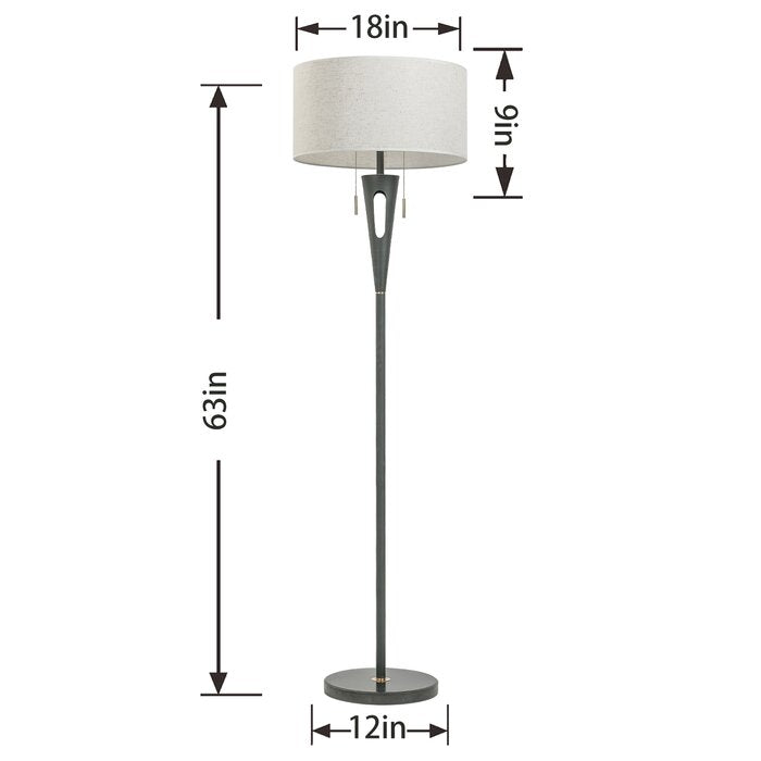 MacLuu 63 Inch Floor Lamp