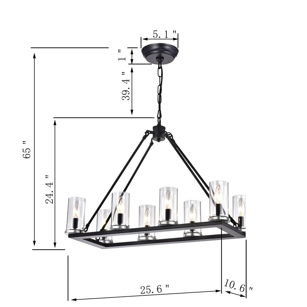 8-Light Kitchen Island Pendant