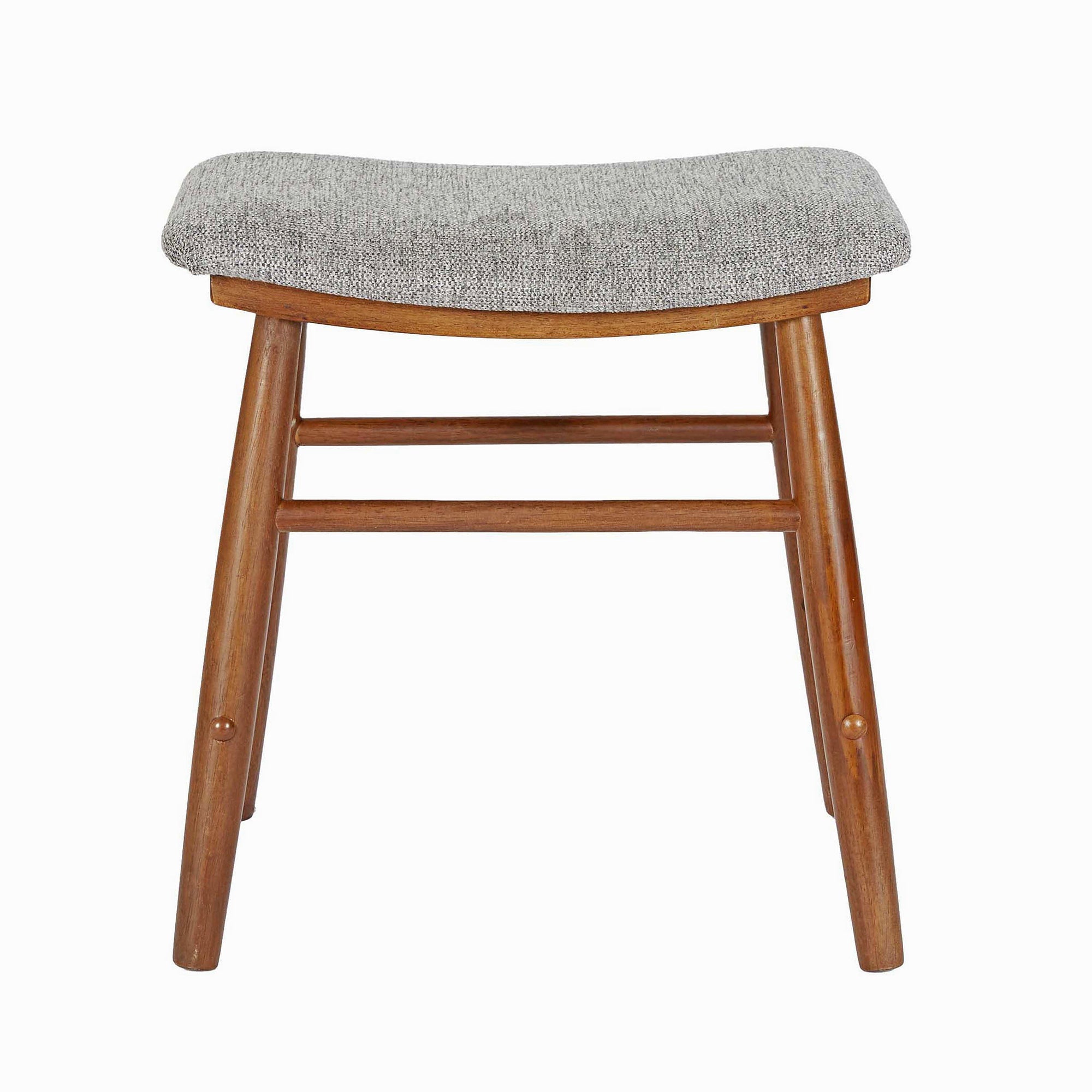 MacLuu Mid Century Modern Solid Wood Dressing Stool