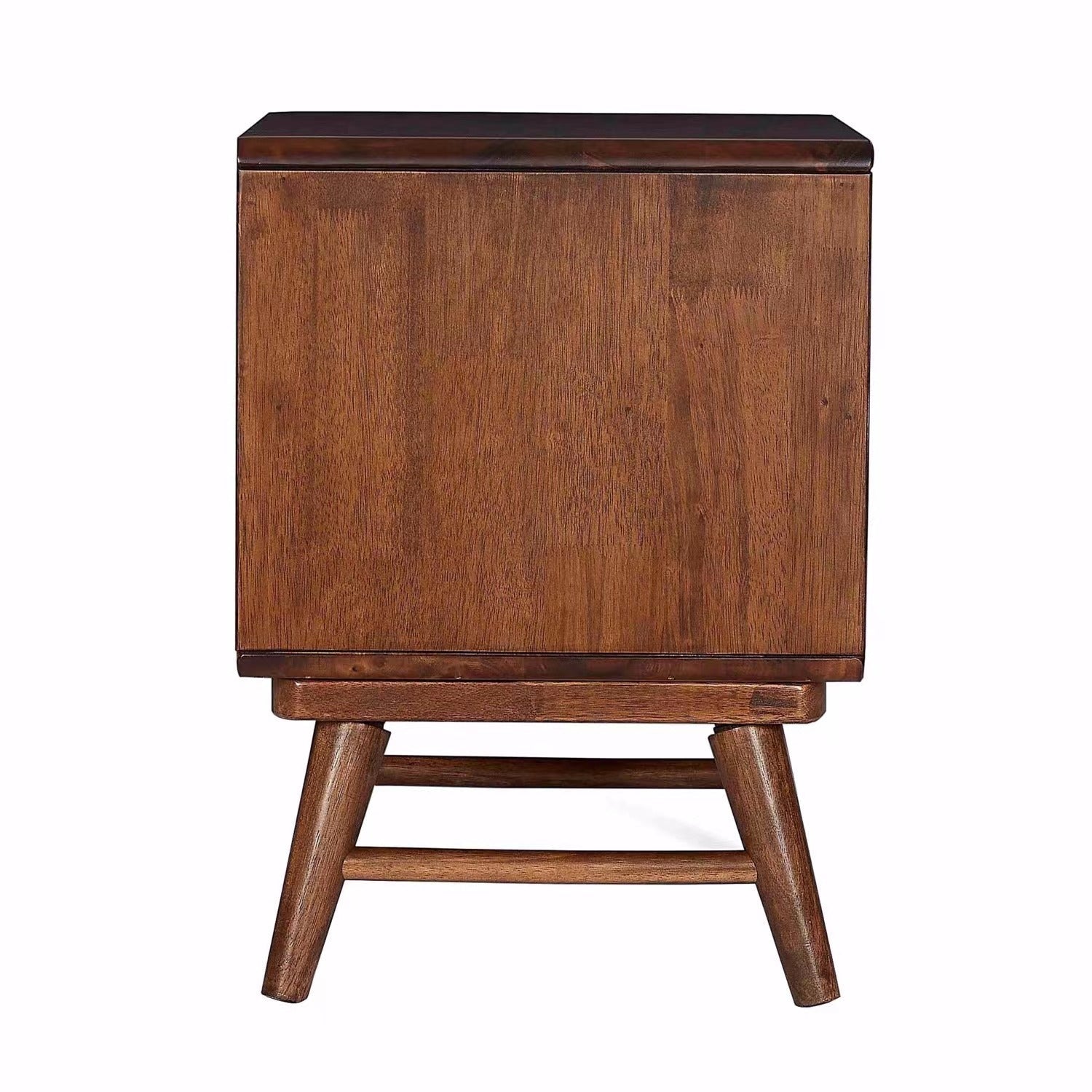 MacLuu Scandinavian Solid Wood 1-Drawer Night Stand