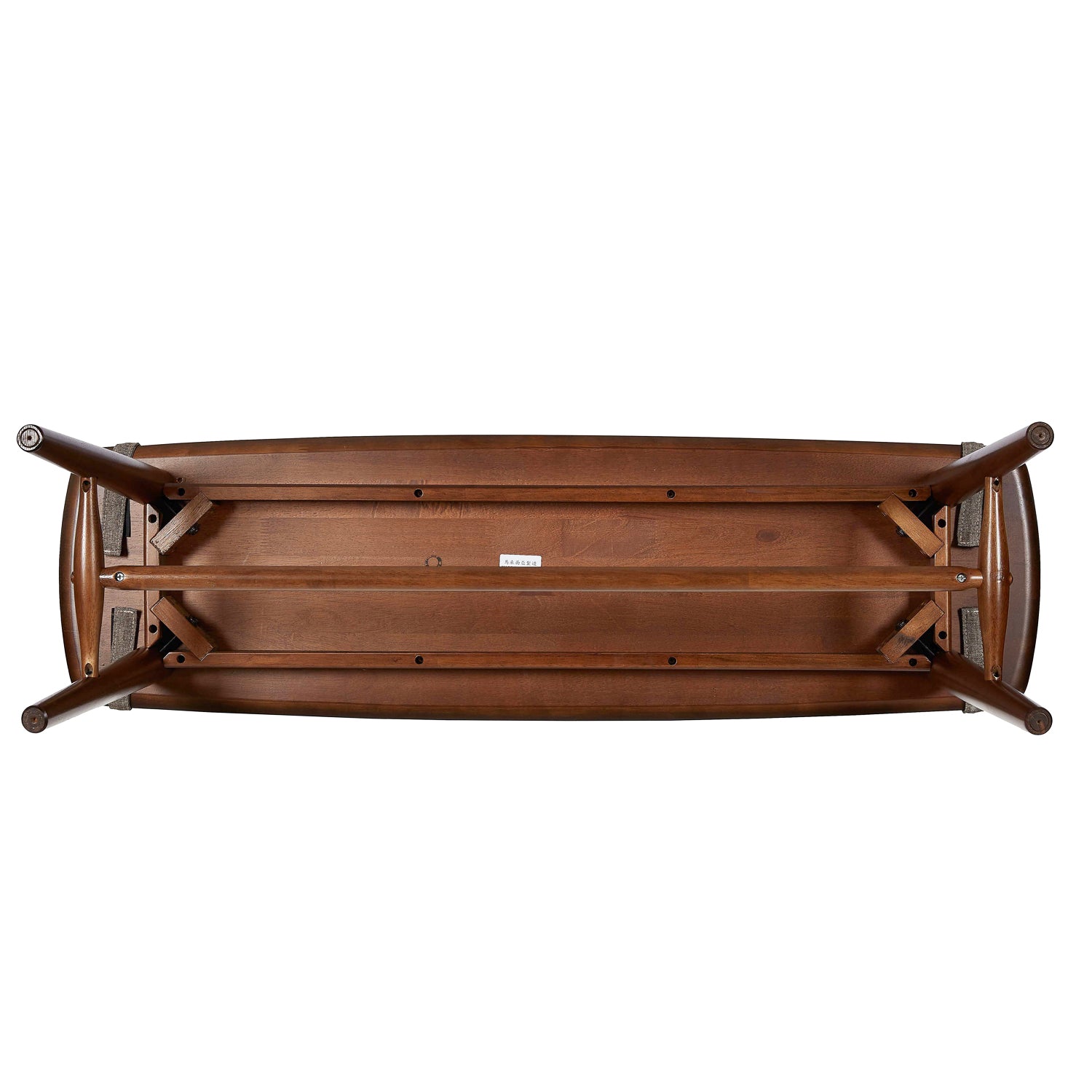 MacLuu Mid Century Modern Solid Wood Bench