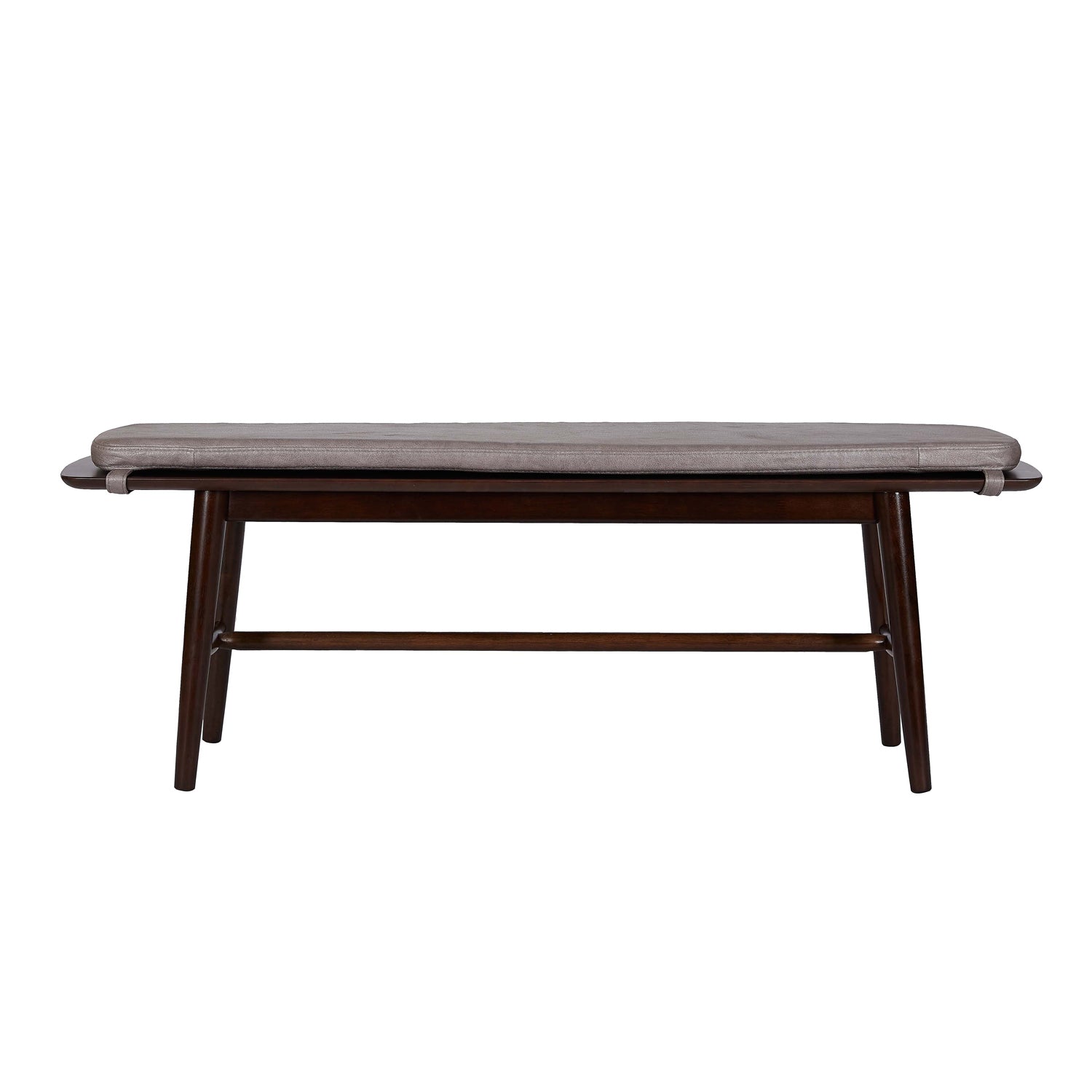 MacLuu Mid Century Modern Solid Wood Bench