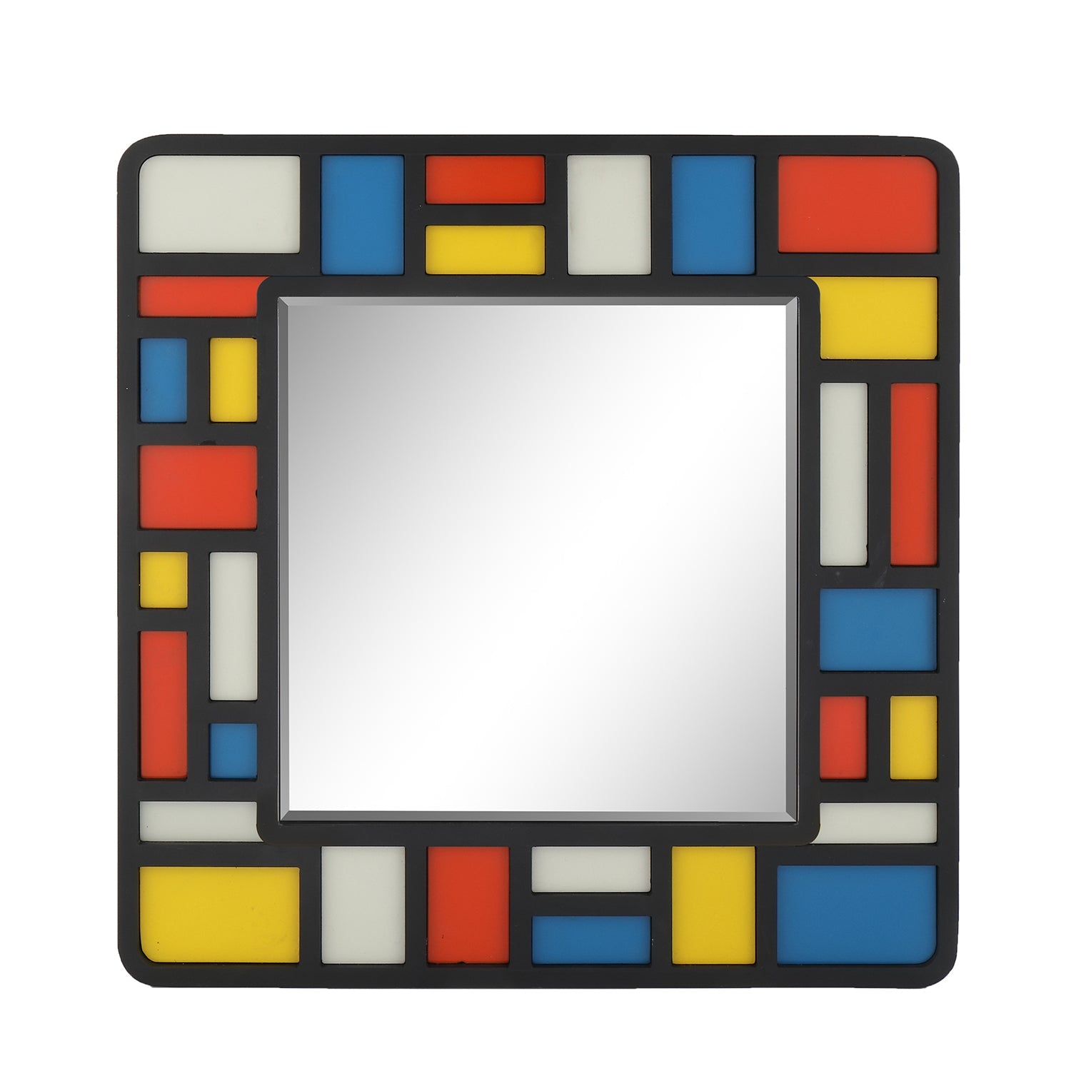 MacLuu Mondrian Abstract Wall Mirror