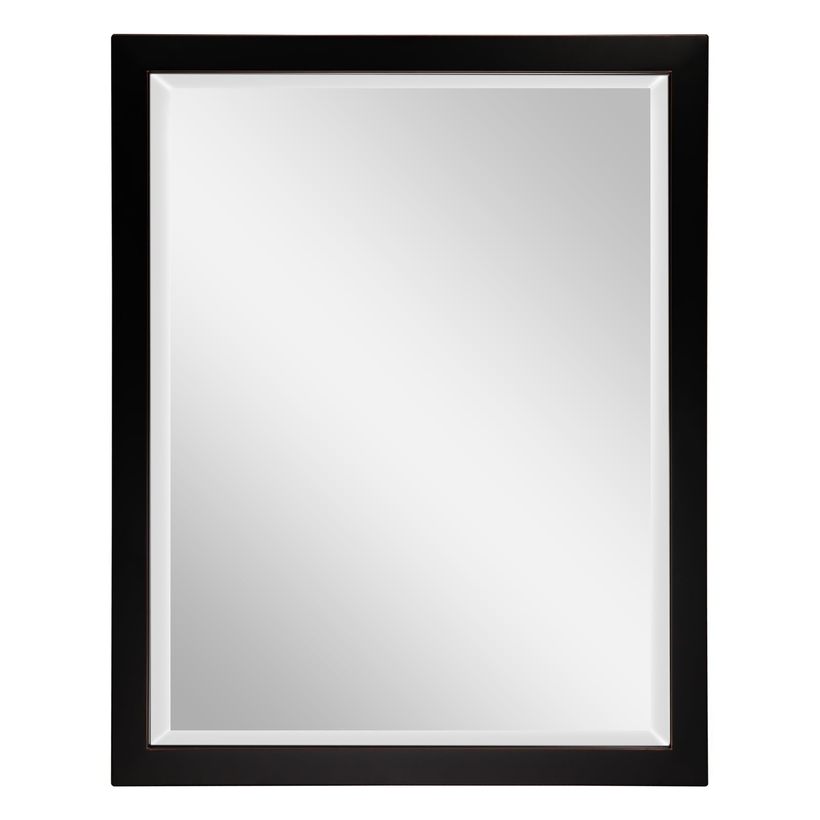 MacLuu Rectangle Oil Rubbed Bronze Black Wall Mirror