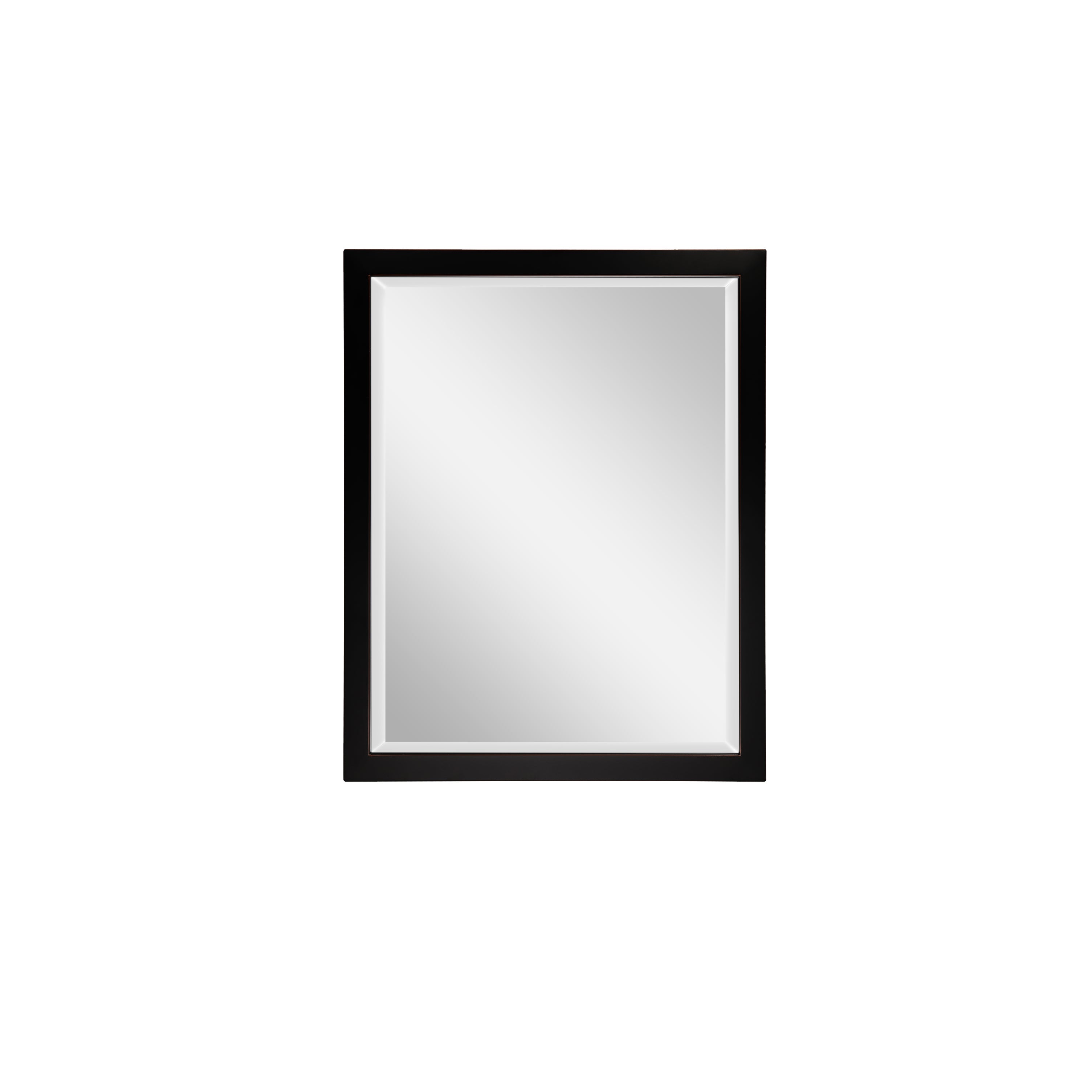 MacLuu Rectangle Oil Rubbed Bronze Black Wall Mirror