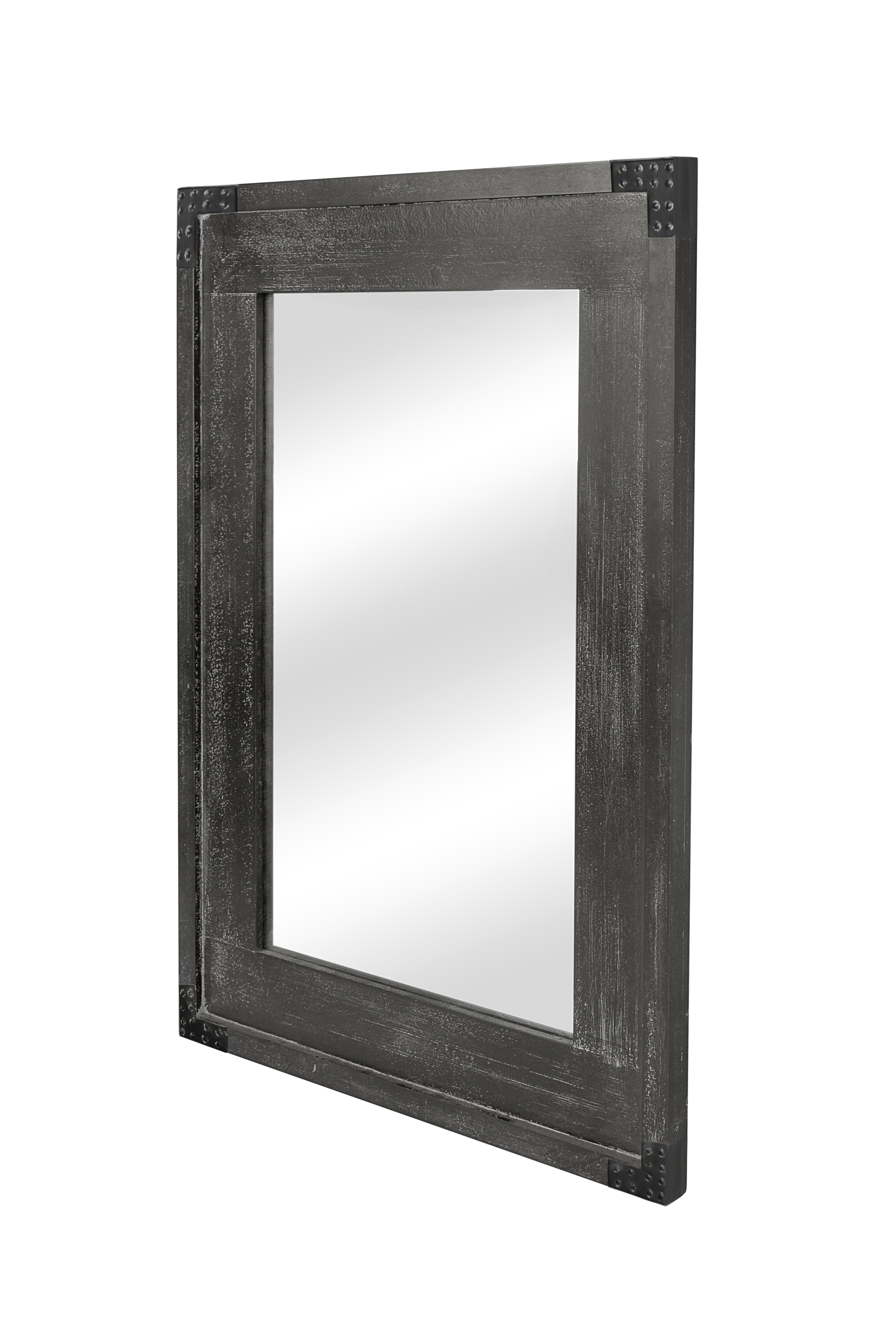 MacLuu 38 Inch Crater Rectangular Mirror