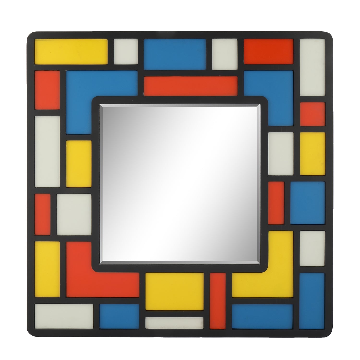 MacLuu Mondrian Abstract Wall Mirror